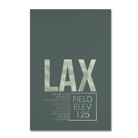 08 Left 'LAX ATC' Canvas Art,16x24